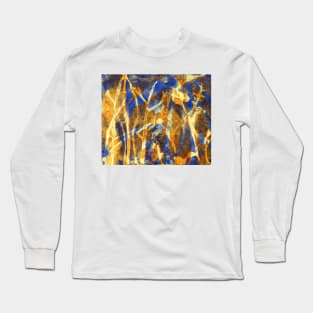 Native Grasslands Bidiversity 2B Acrylic Monoprint Long Sleeve T-Shirt